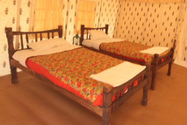 Deluxe tents Accommodation with all meals 01 Night

